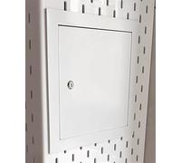 Elitix Trappe de Visite Panneau D'accès Mural, Trou pour Robinet de Douche, Trappe D'inspection avec Porte et Serrure, Plaque Décorative pour Boîtier Électrique.(16x16cm/6.4x6.4in)