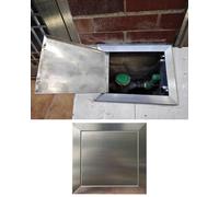 Elitix Trappe de Visite Plaque de Recouvrement Murale pour Accès à La Plomberie Au Sol, Panneau D'accès à Pression 10x10, 12x12, 24x24 avec Ressort(200x200mm/8x8in)