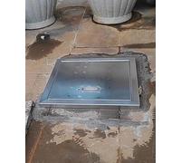 Elitix Trappe de Visite Trappe D'accès Au Sol avec Ressort pour Cloison Sèche, Porte D'inspection 350 X 350 mm, 400 X 400 mm, 700 X 700 mm, Trappe(350x350mm/14x14in)