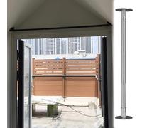 Elitix Tringle Penderie Support Mural Incliné pour Tringle à Vêtements, Longueur et Angle Réglables ; Porte-vêtements Suspendus pour Chambre d'enfant ; Barre de Rangement(Silver,75-115cm(29"-45"))