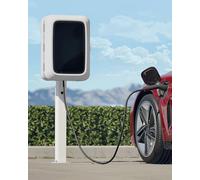 Elitix Wallbox Support de Borne de Recharge pour Véhicules Électriques (extérieur), Support Et Socle de Câble de Recharge Tesla Étanches, Protection de Colonne(White)