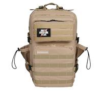Elitrainx Elitex Training Sac à dos tactique en tissu Oxford 1000D imperméable 45 l avec emplacements pour patchs et compartiment pour ordinateur, bagage cabine en avion, salle de sport