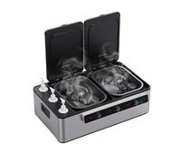 Elitzia 2 en 1 Chauffe pierre de massage professionnel & Chauffe huile de massage 5 zones de chauffage avec écran de contrôle de rotation Affichage de la température pour salon de beauté ETHSH12