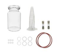 Elitzia Accessoires de machine hydrofaciale pour machine à éplucher hydrofacial Aqua (verre pulvérisateur, 5 tailles de joint en caoutchouc, 2 fusibles à aiguille fine)