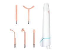 Elitzia Baguette faciale haute fréquence - 5 tubes en verre pour l'acné et la peau resserrant la lumière rouge pour le visage et le cou à la maison, appareil à micro-courant professionnel ETH8001