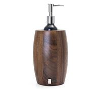 Elitzia Chauffe-huile de massage en noyer noir naturel pour gel, lotion, essence, crème, chauffage d'huile de massage, bouteilles à pompe en métal, chauffage plus rapide et isolant, chauffe-lotion