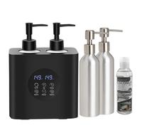 Elitzia Double bouteille d'huile de massage avec contrôle tactile intelligent - Distributeur de lotion - Température réglable - Système de chauffage indépendant - Distributeur de lotion chauffant avec