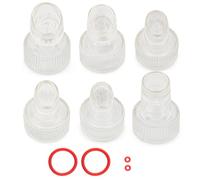 Elitzia ETBIGTIP Lot de 6 embouts de rechange pour machine à hydrodermabrasion en plastique pour nettoyage de la peau, 6 embouts différents pour salon de beauté, spa, hydrodermabrasion