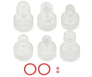 Elitzia ETBIGTIP Lot de 6 embouts de rechange pour machine à hydrodermabrasion en plastique pour nettoyage de la peau, 6 embouts différents pour salon de beauté, spa, hydrodermabrasion
