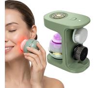 Elitzia ETKF2 Brosse de nettoyage électrique pour le visage avec stérilisation Séchage intelligent IPX6 Résiste à la poussière 3 têtes de brosse 3 modes et thérapie par la lumière rouge Nettoyage en