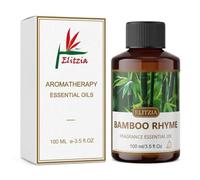Elitzia Huile parfumée Rime de Bambou pour diffuseur ultrasonique,100ml | Recharge d'huile pour diffuseurs sans eau et à tiges, fabrication de savons et de bougies, pour la maison