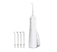 Elitzia Hydropulseur portable sans fil de 290 ml avec 3 modes et 4 embouts de jet pour appareil dentaire/sensible/nettoyage de la langue, étanche IPX7, fil dentaire rechargeable USB-C pour usage