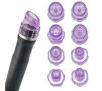 Elitzia Lot de 8 têtes de microderma en plastique hydro-dermabrasion pour le visage - Capuchons d'épluchage d'eau pour soins du visage - Outil de nettoyage de la peau - Pièces de rechange pour machine