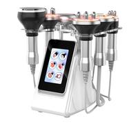 Elitzia Machine de cavitation 6 en 1 80 K pour sculpter le corps - Machine de cavitation sous vide RF EMS - Raffermissement de la peau RF - Réduit les rides - Fréquence radio - Ultrasons - Salon de