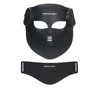 Elitzia Masque de thérapie par lumière LED pour visage et cou - Masque de | 400 perles LED, 8 couleurs de lumière, 3 niveaux d'énergie, temps réglable, batterie longue durée, légère