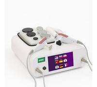 Elitzia TECAR Appareil de thérapie 448 kHz avec couvercle RES et chauffage EMS triple poignées machine à diathermie haute fréquence pour soulager les douleurs musculaires, ajuster la peau et modeler