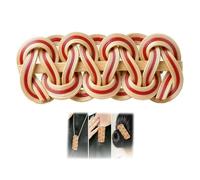 ELIUYANG Pinces à cheveux tressées incurvées en bambou tissé à la main | Accessoires polyvalents en bambou tissé qui sont élégants, uniques et de bon goût ; pour les femmes et un choix idéal pour