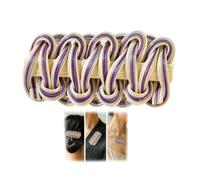 ELIUYANG Pinces à cheveux tressées incurvées en bambou tissé à la main | Accessoires polyvalents en bambou tissé qui sont élégants, uniques et de bon goût ; pour les femmes et un choix idéal pour