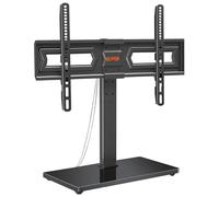 ELIVED EV017 Support de table pivotant pour la plupart des téléviseurs de 37 à 70" avec VESA max 600 x 400 mm jusqu'à 40 kg, hauteur réglable pour téléviseurs plasma, LCD, LED, OLED plat/incurvé,