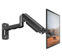 ELIVED EV023-DE Bras à Ressort à gaz pour écrans PC de 13 à 32" VESA 75 x 75/100 x 100 mm jusqu'à 8 kg Inclinaison Pivotante Bras Unique Réglable en Hauteur Support Mural