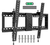 ELIVED Support mural inclinable pour la plupart des téléviseurs plats et incurvés de 37 à 75 pouces avec VESA max. 600 x 400 mm, grand support TV jusqu'à 40 kg, support d'écran plat avec réglage de