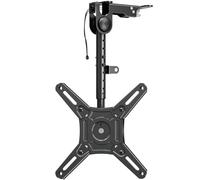 Elived Support plafond pour moniteur et TV Pliable pour la plupart des téléviseurs de 14 à 42 pouces jusqu’à 10 kg, max. VESA 200 x 200 mm, Support TV réglable en hauteur pour cloisons ou toits en