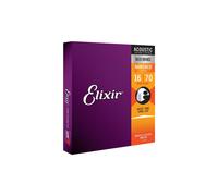 Elixir – Jeu de cordes pour guitare acoustique Baritone 11306 – Bronze 80/20 NANOWEB .016-.070