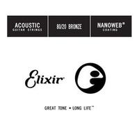 Elixir 13022 - Corde guitare acoustique au détail acier plein 022 G