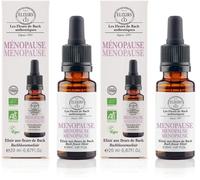Elixir & Co Ménopause Bio Prêt à l'Emploi, Composé Unique aux Fleurs de Bach 20ml - Calme, Sommeil, Vie Intime Adulte - Compte Gouttes Fleur De Bach 100% Naturel - Fabriqué en France (Lot de 2)