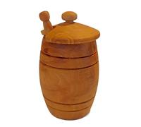 Elixir Herbs & Spices Pot à miel grec en bois d'olivier de qualité supérieure - Design unique - Produit naturel 208