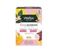 Vitaflor Ampoules Elixir Jeunesse Anti-âge Global – Gelée royale et Collagène – 20 ampoules x 10 ml