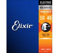 Cordes ELIXIR 10-46 NANOWEB guitare électrique (Light)