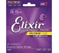 Elixir Polyweb 11050 - Jeu de cordes Guitare acoustique 12-53 G