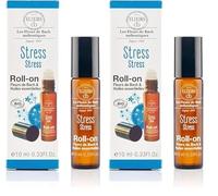 Elixirs & Co - Roll On Huiles Essentielles et Fleurs De Bach Stress Adulte Bio - Angoisse, Anxiété, Sérénité, Effet Apaisant, Relaxation, Endormissement - 100% Naturel - Fabriqué en France (Lot de 2)