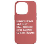 Elizabeth Anne Emma Elinor Catherine Jane Austen Dirige Meme Coque pour iPhone 14 Pro