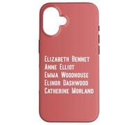 Elizabeth Anne Emma Elinor Catherine Jane Austen Dirige Meme Coque pour iPhone 16