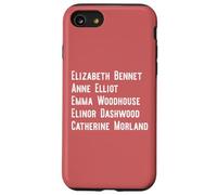 Elizabeth Anne Emma Elinor Catherine Jane Austen Dirige Meme Coque pour iPhone SE (2020) / 7/8