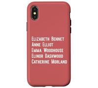Elizabeth Anne Emma Elinor Catherine Jane Austen Dirige Meme Coque pour iPhone X/XS