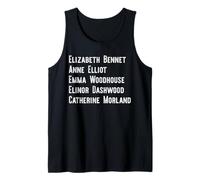 Elizabeth Anne Emma Elinor Catherine Jane Austen Dirige Meme Débardeur