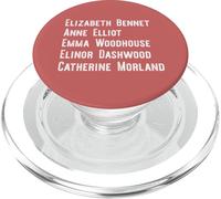 Elizabeth Anne Emma Elinor Catherine Jane Austen Dirige Meme PopSockets PopGrip pour MagSafe