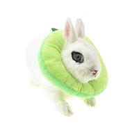 Elizabeth Cône de protection pour lapin après une chirurgie, collier de récupération du cou pour petits animaux, costume d'avocat en forme de lapin (taille S, avocat)