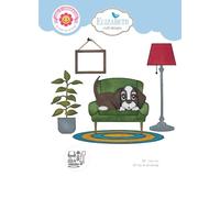 Elizabeth Craft Lot de 11 matrices de découpe en métal fin pour scrapbooking, fabrication de cartes et loisirs créatifs en papier - Journées des chiens et salon