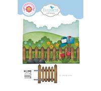 Elizabeth Craft Lot de 19 matrices de découpe en métal fin pour scrapbooking, fabrication de cartes et travaux manuels en papier - Journées des chiens et bordures de jardin