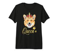 Elizabeth II Reine des Corgis Angleterre T-Shirt Haut de Gamme