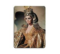 Elizabeth Taylor 20th Century Affiche rétro en métal avec inscription « Actrice du film 2 » - Art rétro chic - Peinture sur fer pour bar, café, famille, garage, décoration murale - 30 x 40 cm