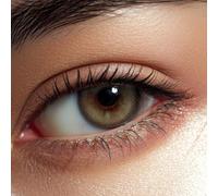 Elizzm Lentilles Couleur Gris Vert - 3 Mois, 1 Paire, Naturelle, Sans Correction - Ash Gray