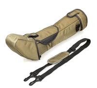 Eljeczt Étui pour télescope d'observation, Stay-On, vert, moderne, coque souple, bandoulière, 1 compartiment, 80 mm, unisexe
