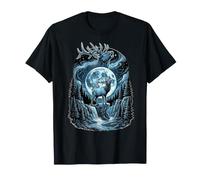 Elk Deer Howling At The Moon Funny Meme Elk Lover Men Women T-Shirt