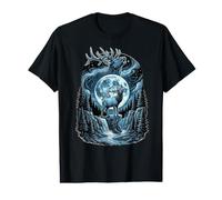 Elk Deer Howling At The Moon Funny Meme Elk Lover Men Women T-Shirt Graphique avec Valeur