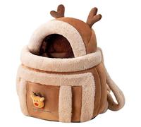 Elk Design Cat Backpack Carrier - Ventilated Pet Travel Bag, Soft Secure Shoulder Harness, Lightweight Front Pack Structure | Durablee Breathable Window Feature, Daily Trip Comfort Uses for Dogs